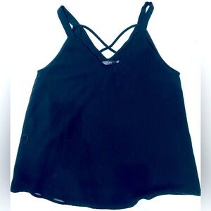 Doe & Rae black dressy tank, Large